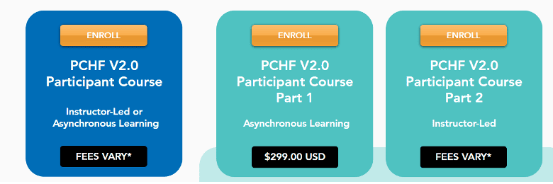 PCHF Course Options